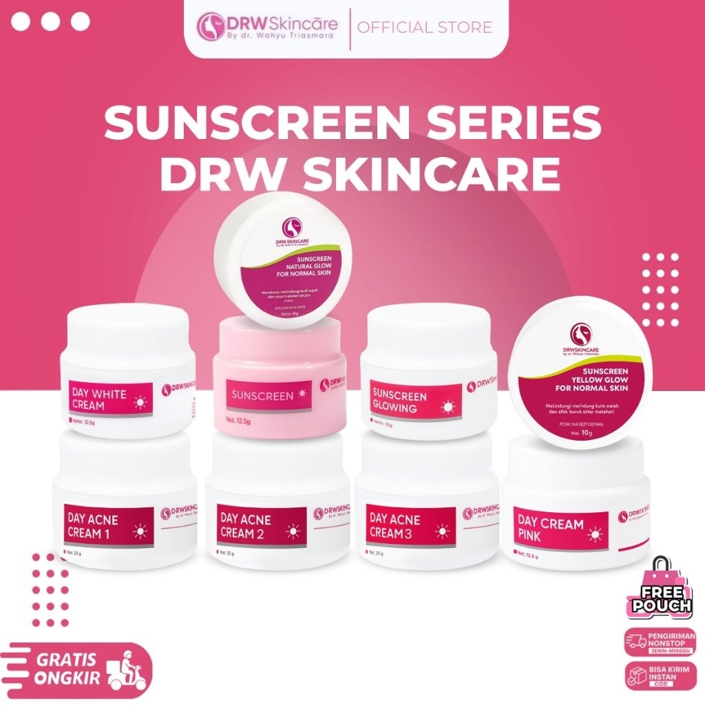 SUNSCREEN & NIGHT CREAM DRW SKINCARE / SUNSCREEN GLOWING / SUNSCREEN OILY  ACNE DRW SKINCARE / sunsc