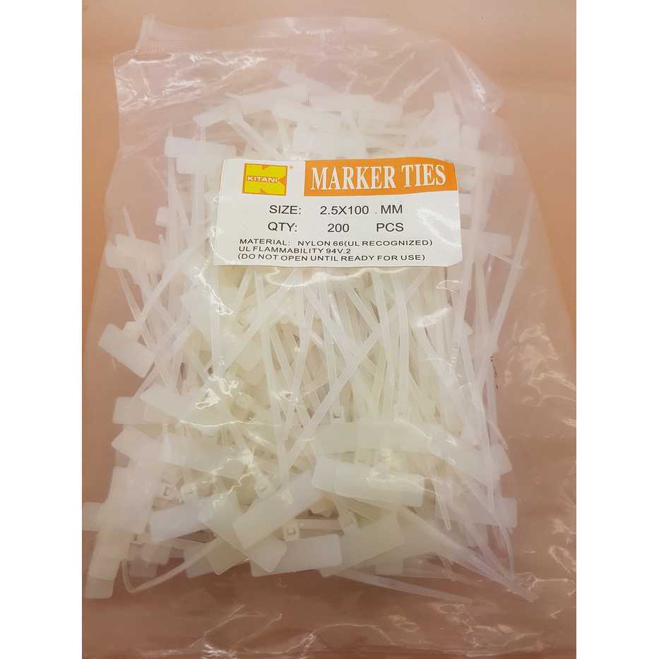 Maker TIE / Name Tag / Cable Ties / Pengikat Kabel Label