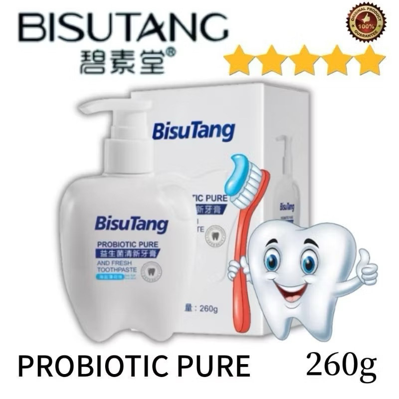 SOLUSI KARANG GIGI BISUTANG Pasta Gigi Pemutih Gigi 260g - BISUTANG Odol Gigi Pembersih Noda Karang 