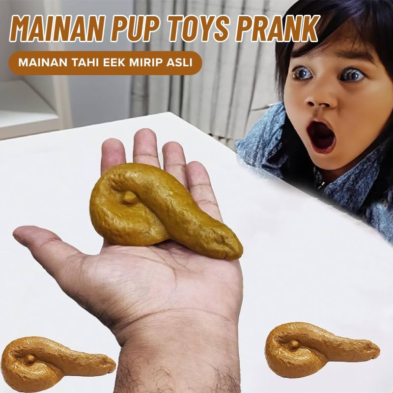 Mainan Prank Tai Pup Toys Eek Poop Tokai Manusia Kucing Kambing Kebo Palsu Fake Detail Warna Squishy