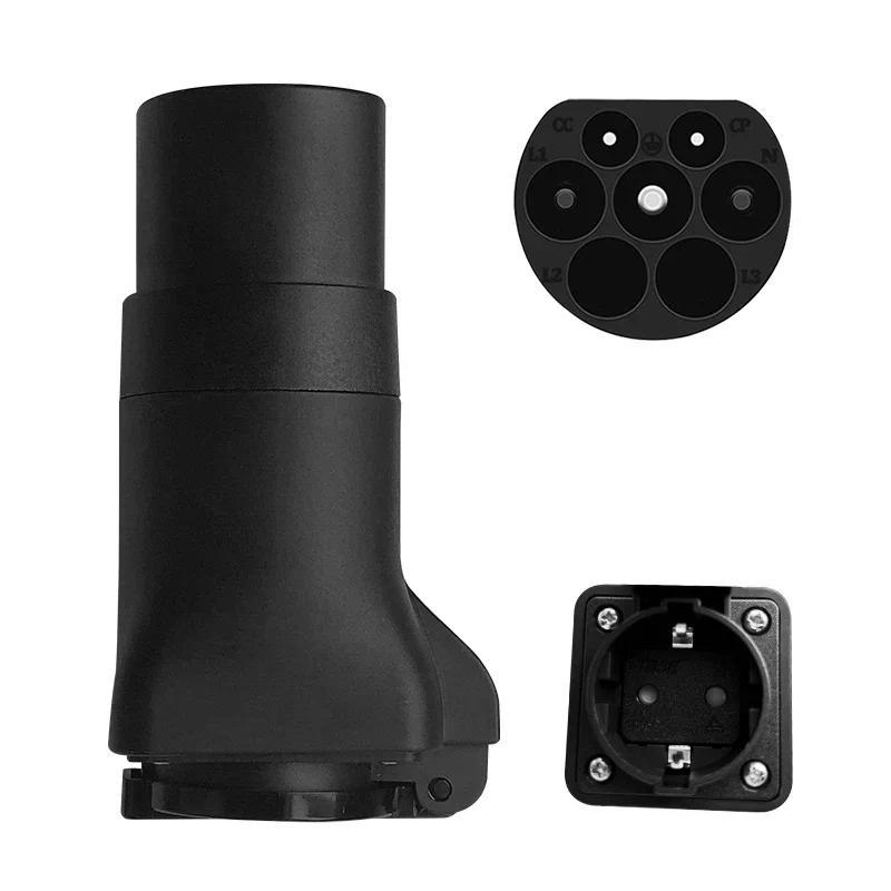 Electric Car Side Discharge Plug EV GBT 16A Charger adapter with EU Socket Outdoor Power Stationneed