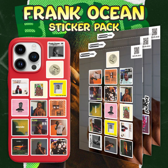 Sticker 15pcs FRANK OCEAN Sticker Pack | Vinyl Laminasi Waterproof