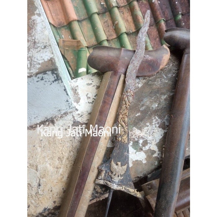 keris langka megantoro garuda kinatah emas muda stw Asli Paling Mewah TRE2345