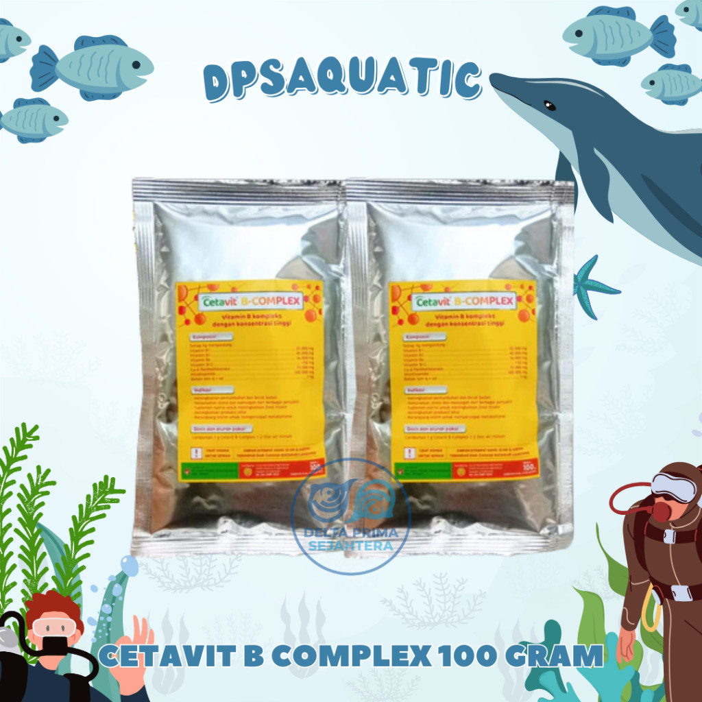 CETAVIT B COMPLEX 100 GRAM - Vitamin B Complex untuk Selera Makan Ayam Bebek Unggas