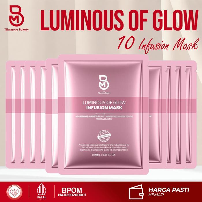 NV (BUY 1 GET 9) INFUSION SHEETMASK PART OF LUMINOUS OF GLOW BY MIAMORE BEAUTY