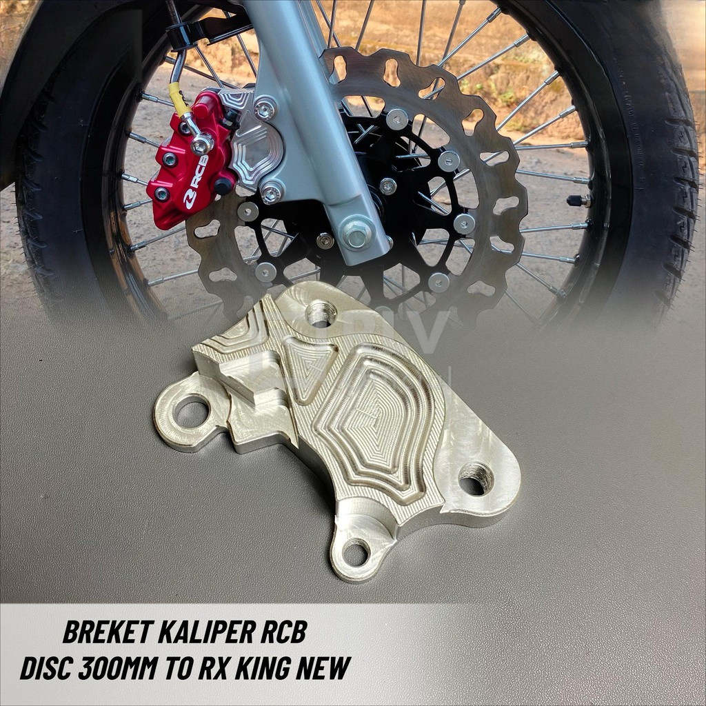 Breket kaliper Rx king rx king old rxs Custom cnc - Pangkon Briket kaliper motor yamha rxk rx-king