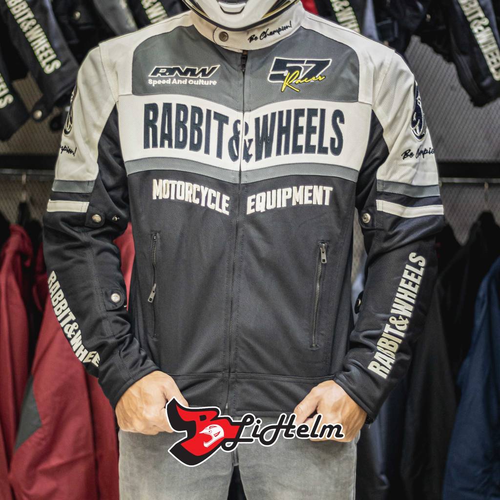 DEVISE GREY Motorsport Jacket - RABBIT AND WHEELS