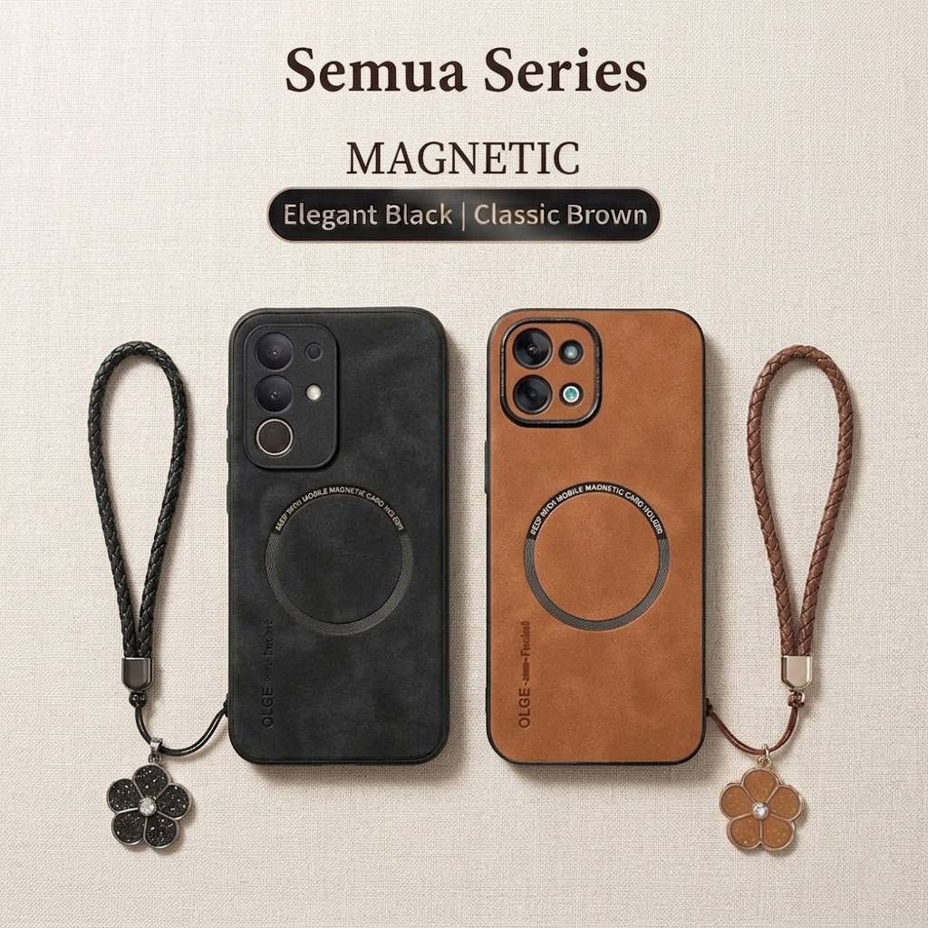 Case For Honor 400 Lite / Honor 400 / Honor X9C Softcase Luxury Leather Magsafe Magnetic