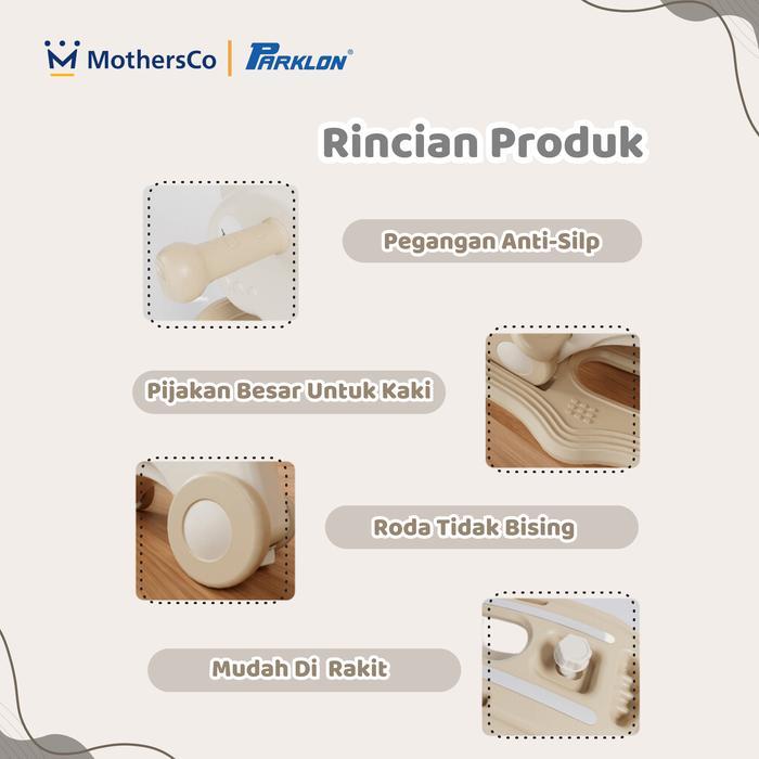 READY Parklon 5in1 Mainan Kuda Kudaan Anak Rocking Horse Jungkat Jungkit - Grey 5in1