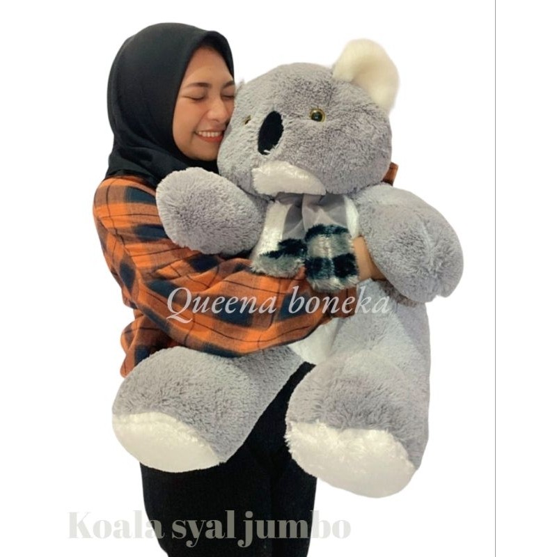 TOPKEP  boneka koala syal jumbo