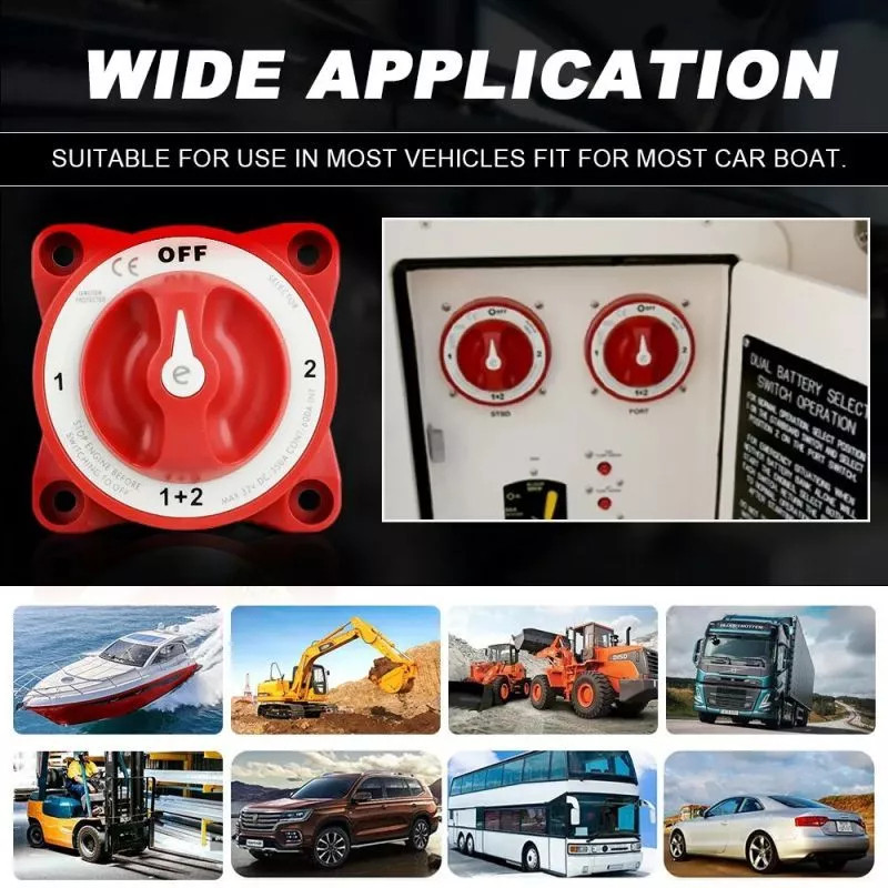 Saklar Cut Off Aki Saklar Pemutus Arus Aki Mobil Kapal 350A Cut Off Switch Sakelar Utama Daya
