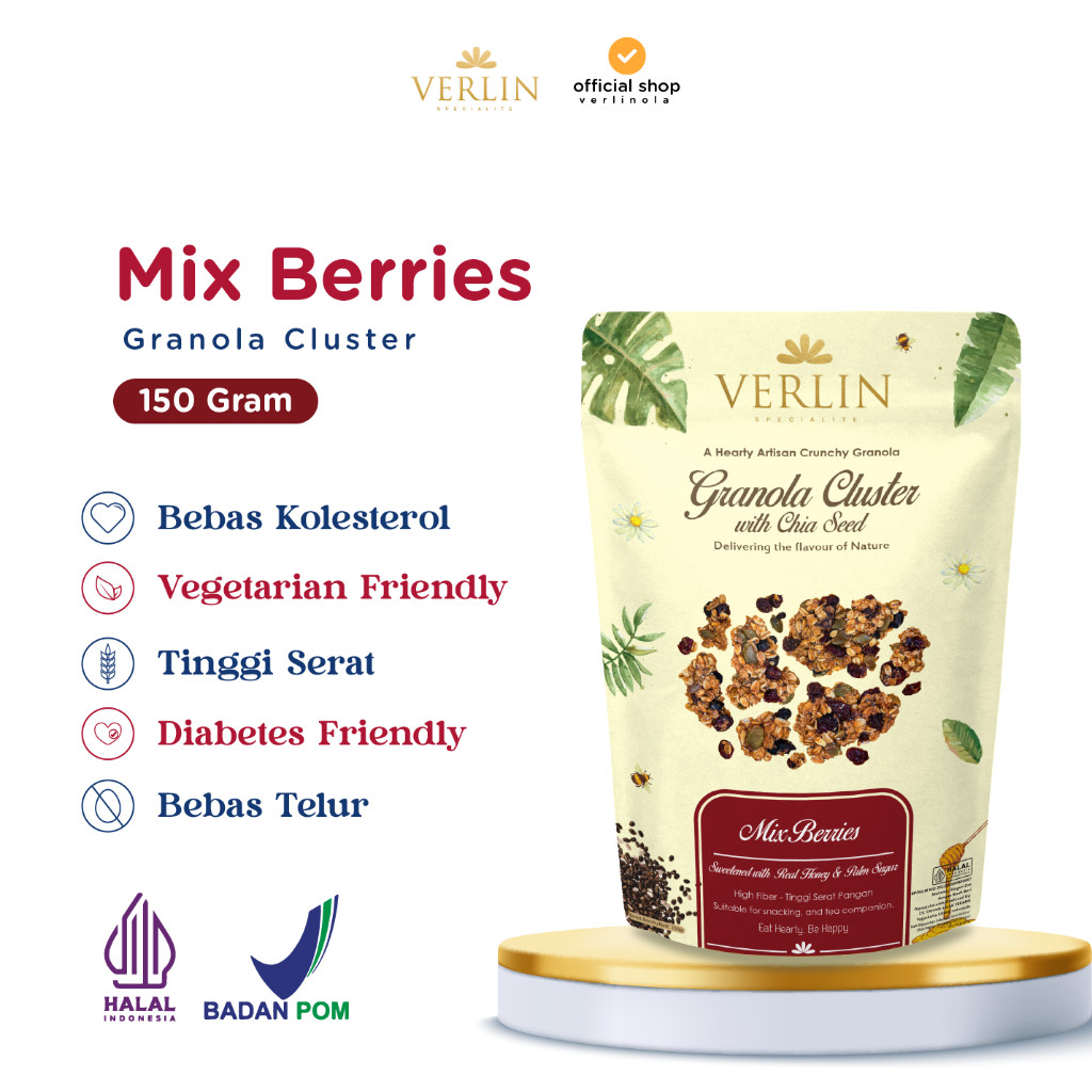 Verlin Granola Cluster Mix Berries