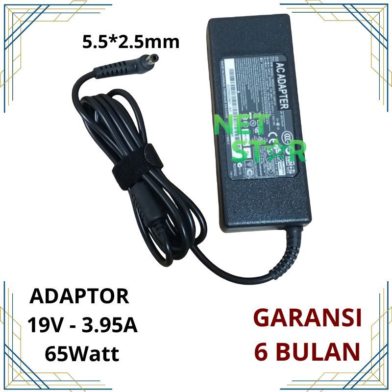 Adaptor Charger Laptop Toshiba Satellite A200 A205 L300 M600 Series 19V 3.95A -NS