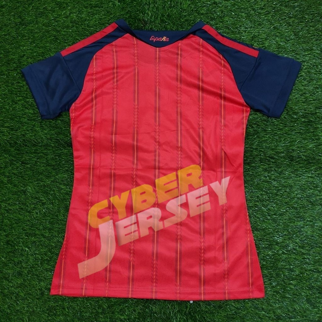 SETELAN JERSEY BOLA LADIES CEWEK SPANYOL HOME PIALA DUNIA 2026 TOP QUALITY  BAJU SEPAKBOLA