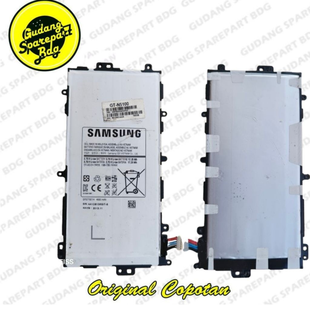 Baterai Samsung Tab Galaxy Note 8 N5100 SP3770E1H Second Original Copotan