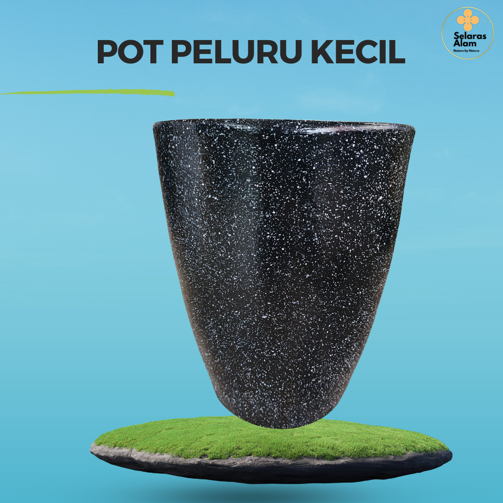 POT SEMEN RUDAL KECIL – POT TANAMAN BETON MOTIF GRANIT