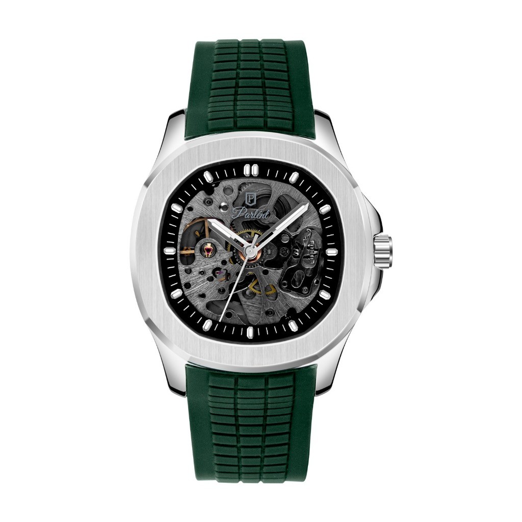 Parlent Radiant Automatic - Jam Tangan Pria 41mm, Automatic Movement, Waterproof 5ATM (50M), Stainle