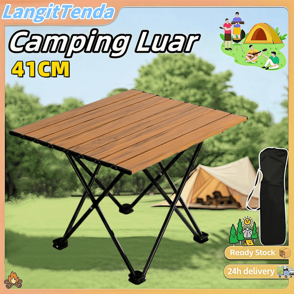 Kursi Lipat Outdoor/Meja Kursi Lipat Outdoor 1 Set Meja Lipat Outdoor Dan Kursi Lipat Portable