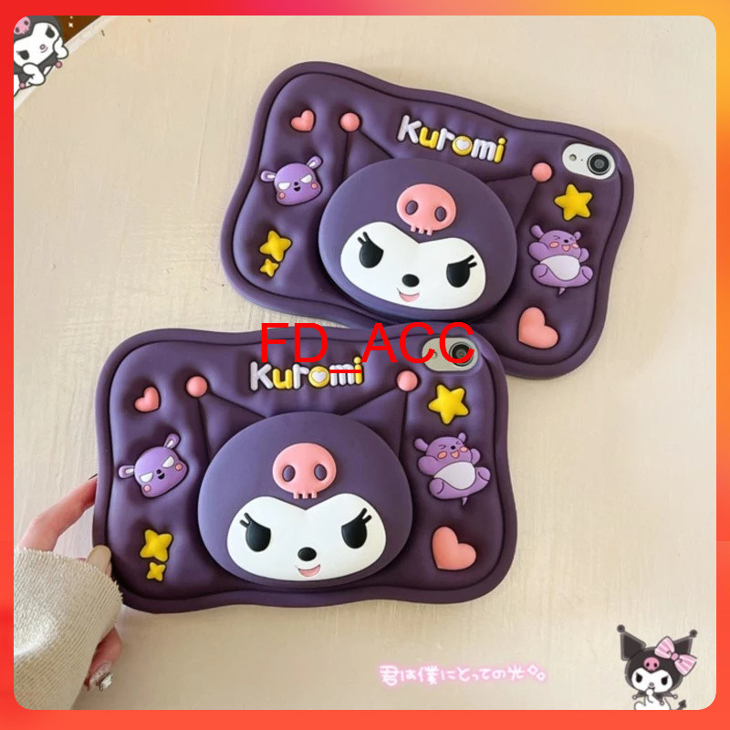 case silicone boneka 4d kuromi [ xiaomi redmipad 2 11inch / redmipad se 11 inch ] case lucu kuromi