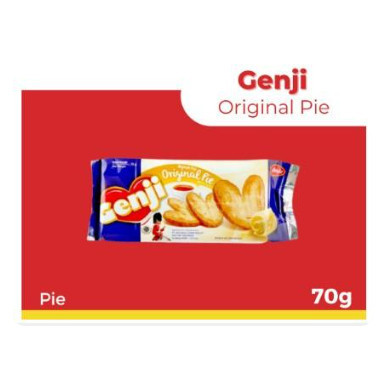 Monde Genji Original Pie 70gr - Biskuit Puff Pastry Renyah & Gurih Mentega