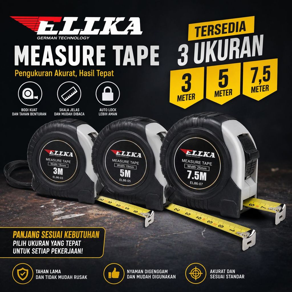 Pita pengukur Meteran 5/7.5/10 Meter Paling Kuat/Meteran Digital Laser/Meteran Baja Anti Karat/Meter