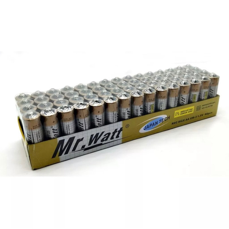 (4PC) - BATRE MR.WATT ALKALINE ALKALIN ATAU MAX WATT DYNAMAXX ATAU  BESAR AA atau A2 ATAU KECIL AAA 