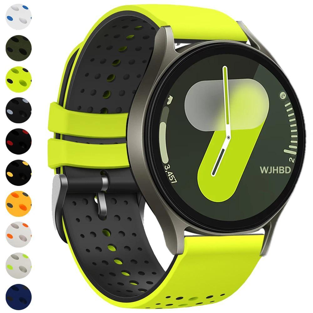 For Samsung Galaxy Watch 7 LTE Strap 40mm 44mm correa Sport Silicone Bracelet For Galaxy Watch 6 5 4