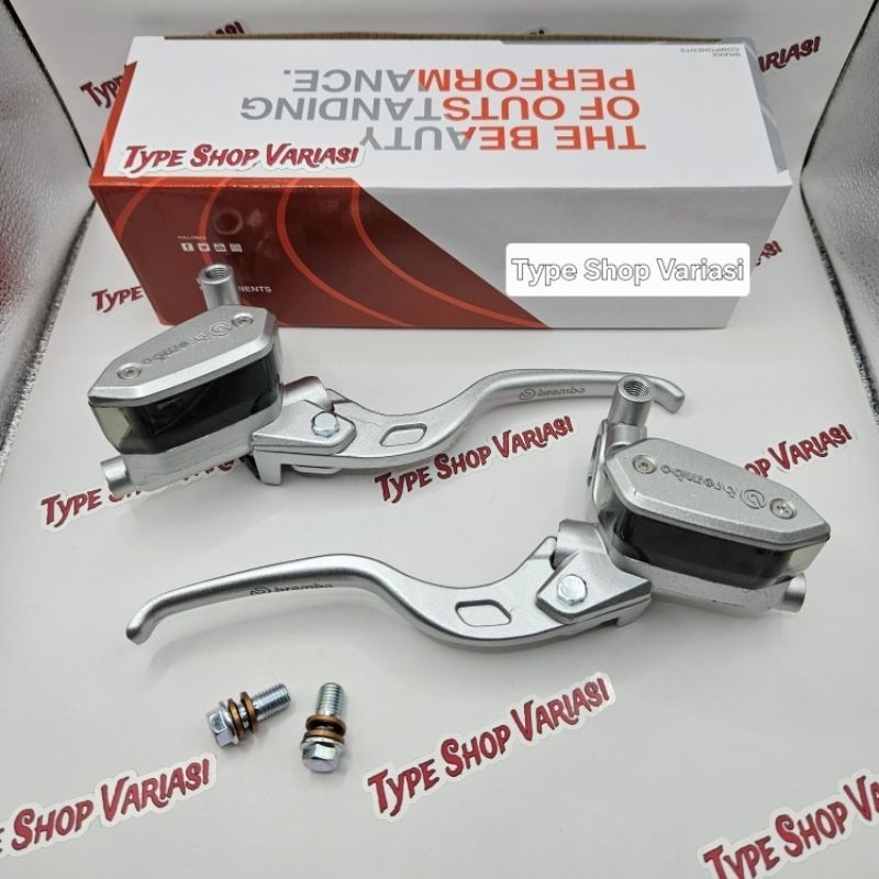 (Domino077) Master Rem 2 Tabung Oval 1 Set Kanan Kiri Universal Nmax Pcx Adv Xmax Vario 160 ABS Kopl