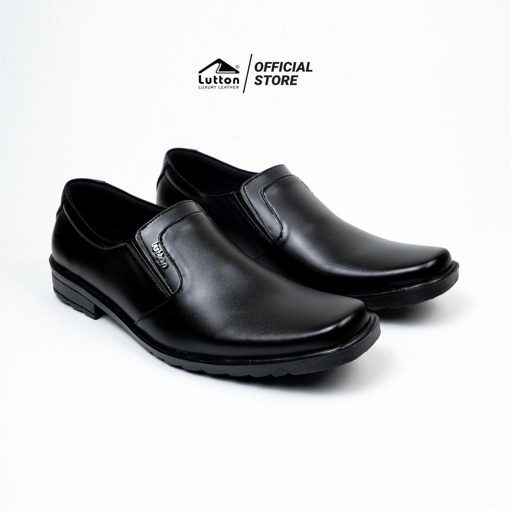 Lutton Sepatu Formal mamba Terbaru - Pantofel Hitam Pria Kerja Kantoran Kulit Sintetis Berkualitas P