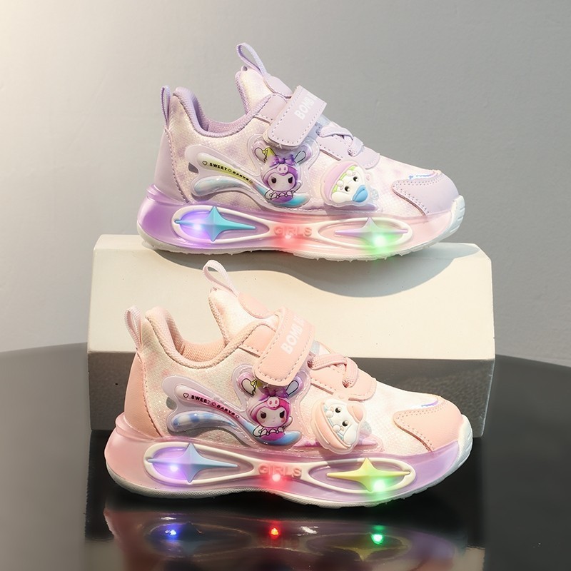Minivelcro YNTAMW803 Sepatu Anak Perempuan Sneakers Umur 3-10 Tahun