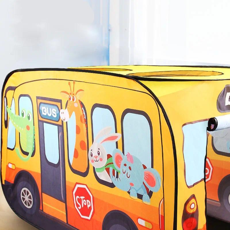 Game House Play Tent Bus Ocean Car Foldable Pop Up Toy Playhouse Children Toy Boy Girls Indoor House