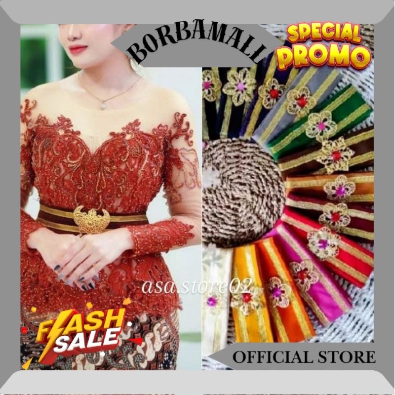 Ikat Pinggang Wanita Free Bros//OBI BLUDRU Obi Kebaya Bali/Ikat Pinggang Kebaya/Flash Sale JM