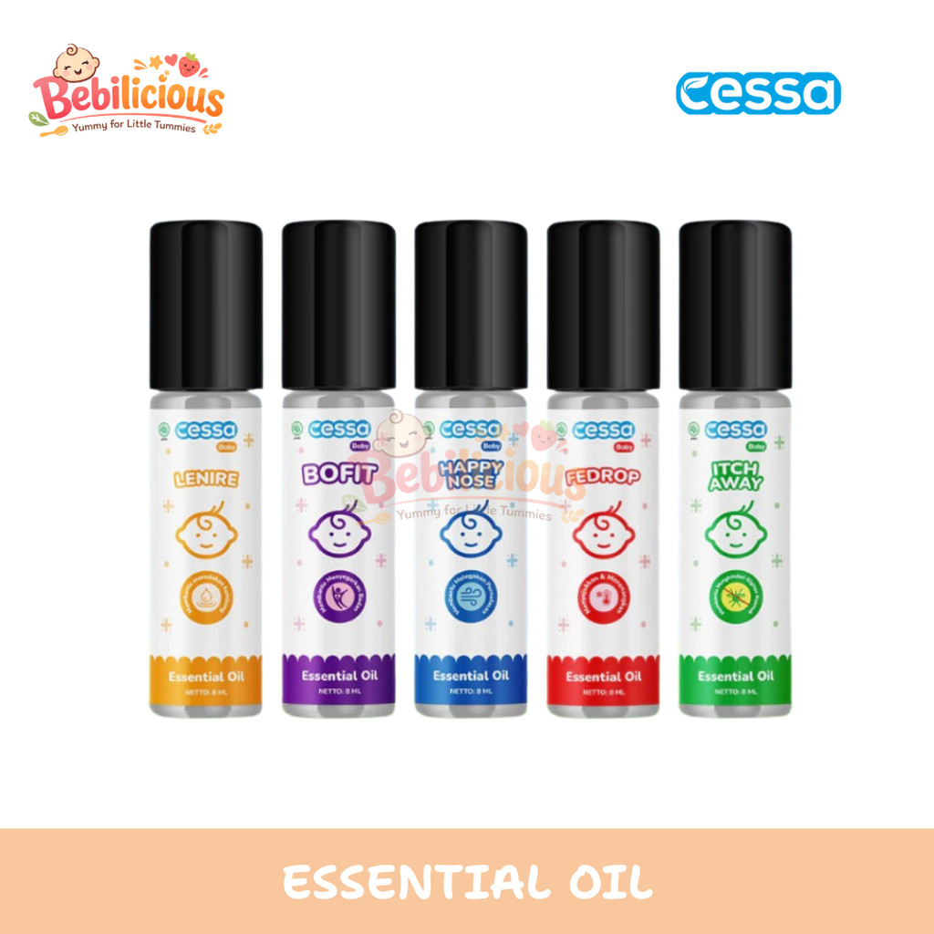 Cessa Baby Essential Oil Minyak Roll On Bayi Esens Pereda Batuk Pilek Demam 8 Ml
