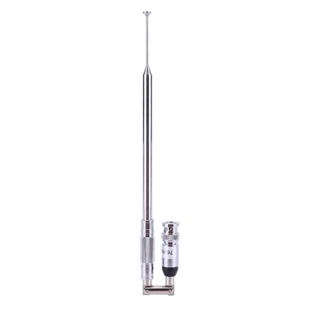 76108MHz Telescopic Antenna FM Rao Antenna with BNC Connector Universal Aerial VHF FM Antenna for FM