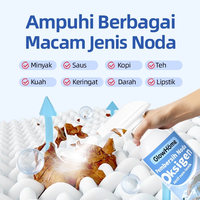 Glow Home Penghilang Noda Semprotan Kuat Serba/ Guna Untuk Menghilangkan Noda Dan Kuning, Pengembali