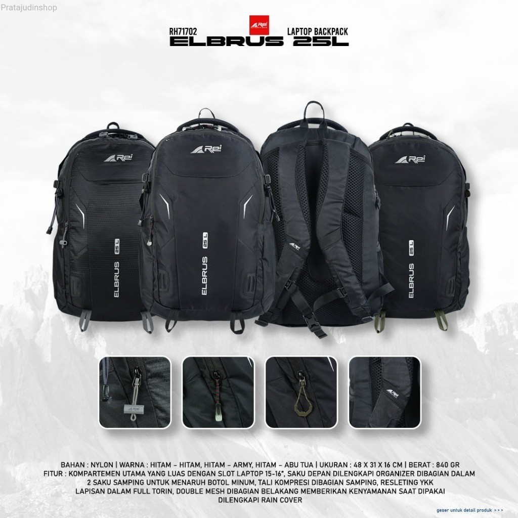 Tas Ransel Elbrus 25 Liter Arei Outdoorgear