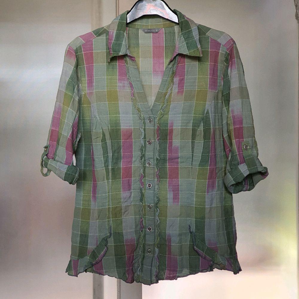 Y baju wanita atasan cewek kemeja blouse per una m&s marks spencer preloved seken Casual Katun