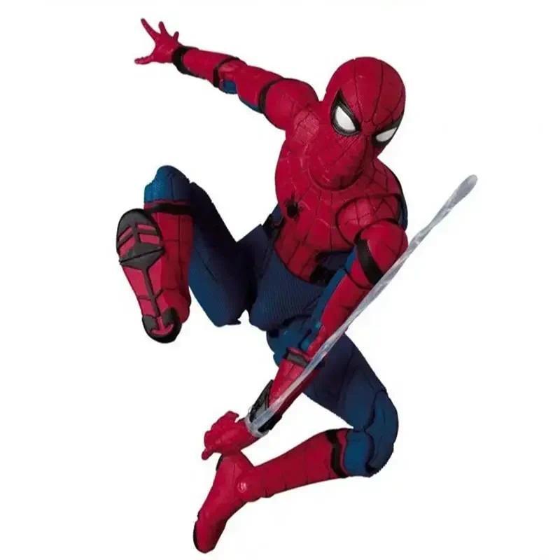 Marvel  Avengers Spiderman Homecoming Action Figure Statue Can ange Tom Holland Face Spider Man Mode