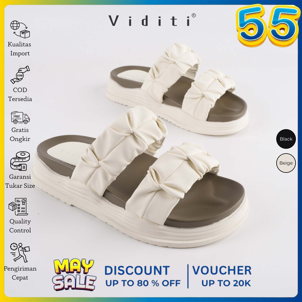 Viditi Shira | Shoes | Sepatu Import Wanita | Tumit | Sandal | Polos