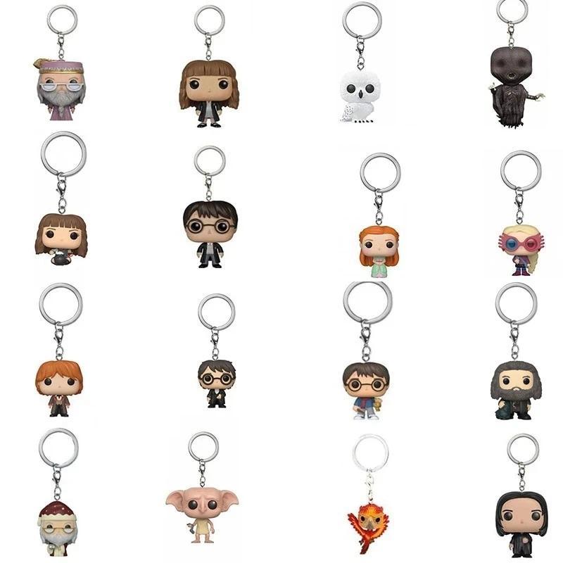 Hot sale FUNKO Keyain Harri Pents Action Figures Ron Hedwig Jinny Snape Remus Lupin Moody PVC Model 