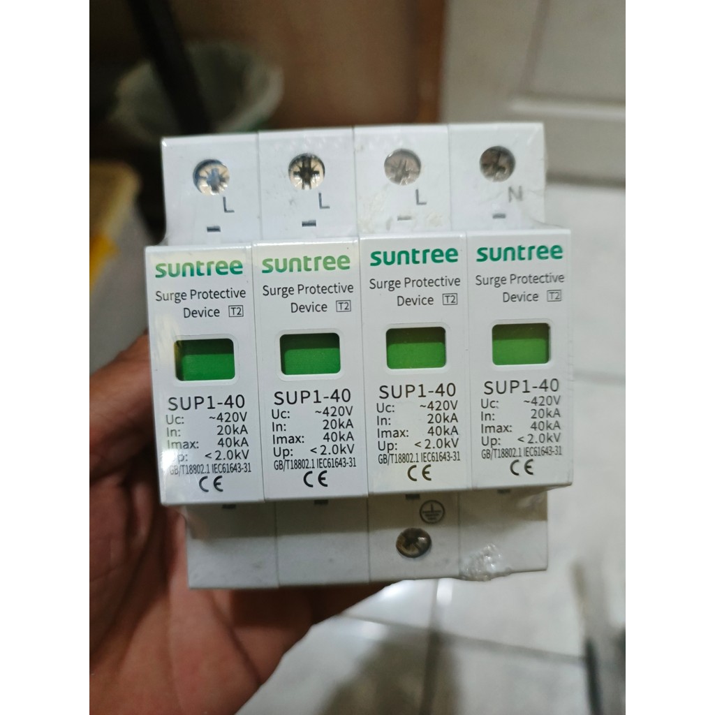 SPD AC surge protection device. arester AC SUNTREE 3 phase