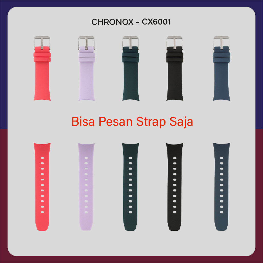 TERBARU CHRONOX Strap Jam Tangan Rubber