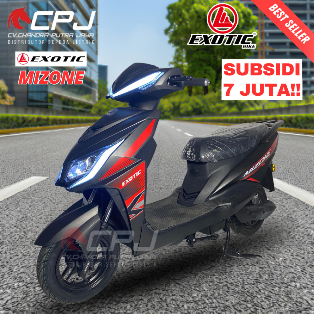 Motor Listrik EXOTIC MIZONE SUBSIDI Terbaru Sepeda Listrik E Bike not Uwinfly Exotic Pacific