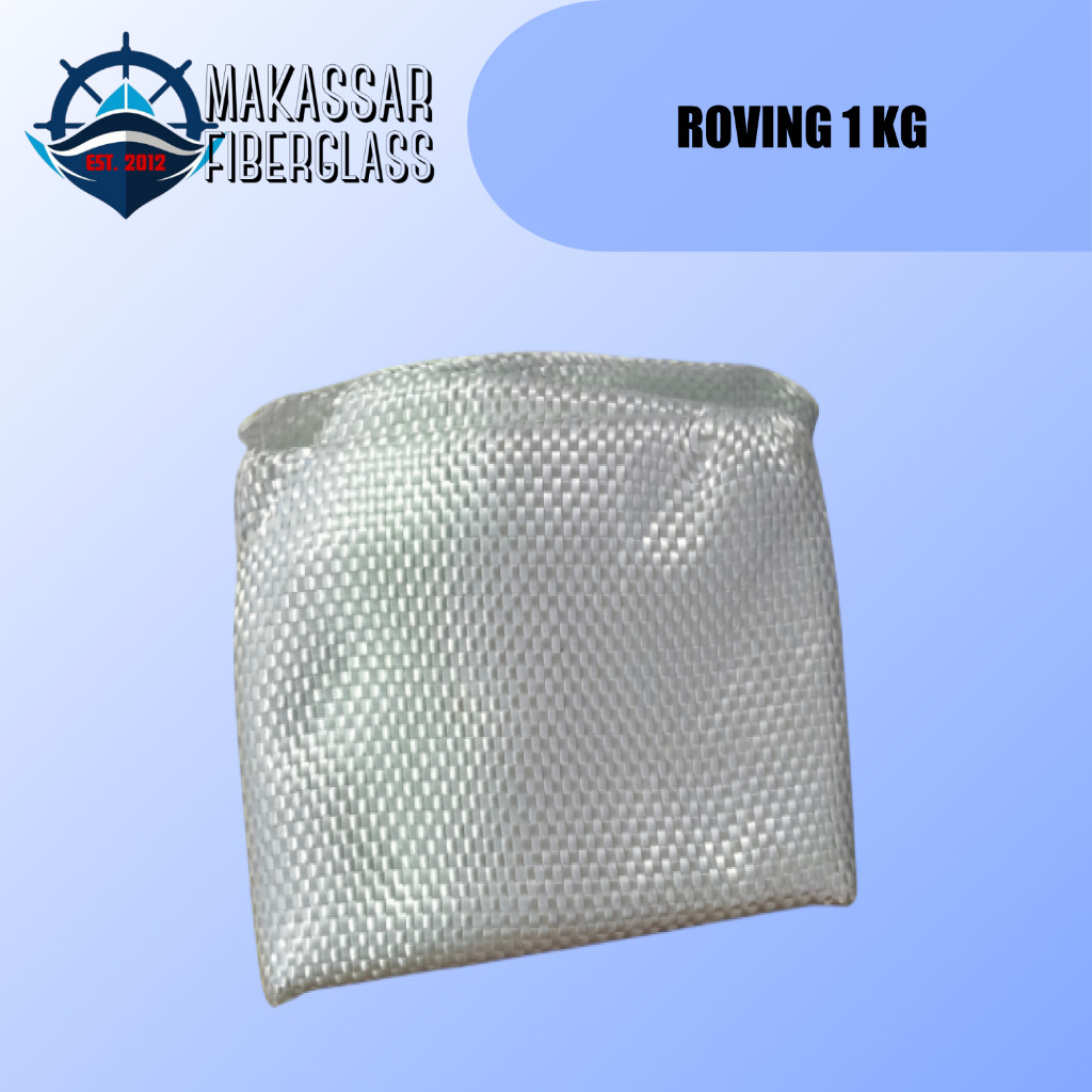 SERAT FIBER WOVEN ROVING 600 1 KG / SERAT KAIN KASAR FIBER GLASS E-GLASS