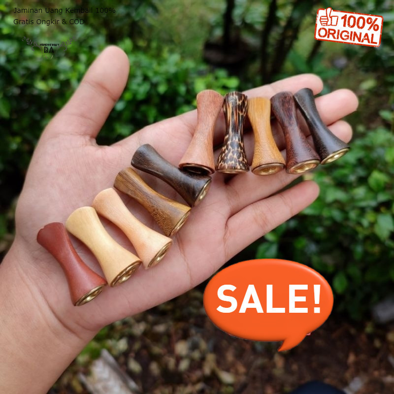 Promo Once Pipa Mini Motif Duyung Panjang 3cm, 5cm, 7cm 14 Kayu Nusantara asli original