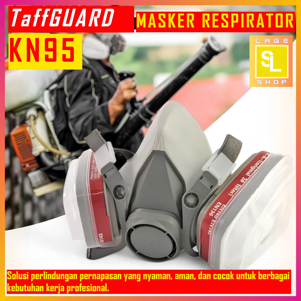 Masker Gas Half Mask Respirator KN95 - 6200