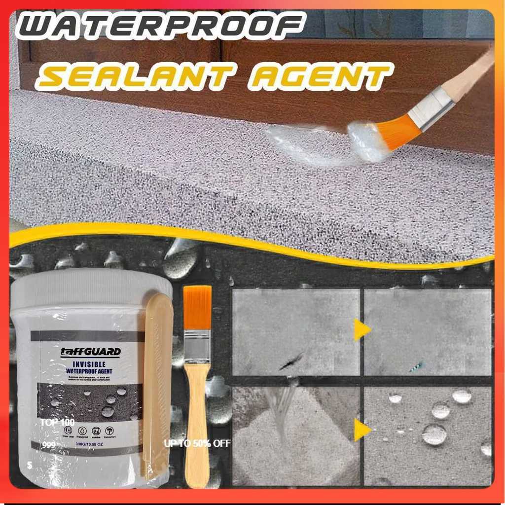Lem Anti Bocor Rembes Atap Plafon Rumah Waterproof Coating 300g with Brush Tahan Air