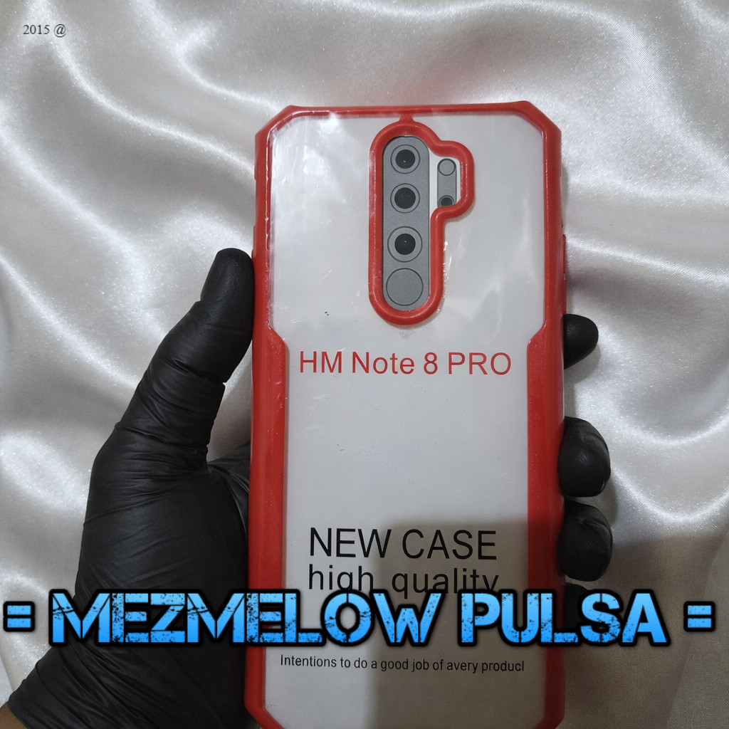 Armor Fusion / Casing Caseng Transparant Hard Case XIAOMI REDMI NOTE 8 BIASA - Gambar 2
