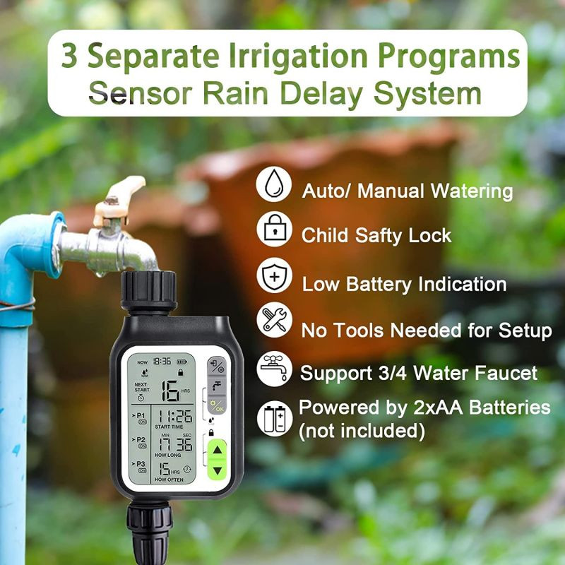 Water Timer Digital Irrigation Timer Automatic Garden Irrigation Program Sprinkler