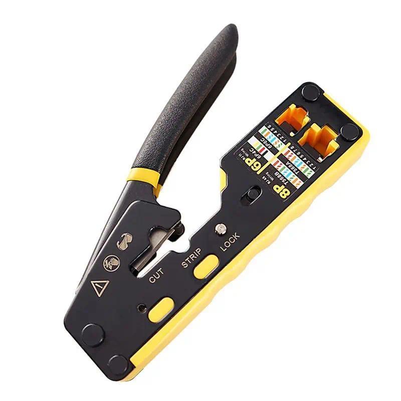 BG-RJ45 Pass Through Crimp Tool For Cat5 Cat6 Modular Connector Ethernet Crimp Tool 8P 6P Pass Throu